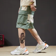 Летняя коллекция года, шорты с защитой от ветра, мужские Модные шорты с пятью точками, шорты для отдыха и свободного кроя