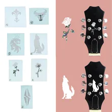 Гитарный корпус головной убор инкрустация Наклейка для гитары бас детали укулеле аксессуары