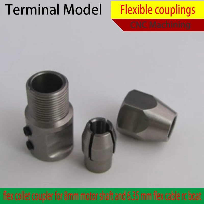 Buy RC Boat Flexible coupling CNC Stainless Steel 8*6