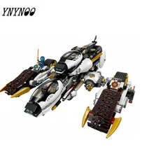 YNYNOO 06038 Compatible Ninja Ultra Stealth Raider 70595 Building Bricks Ninja Figure Toys For Children