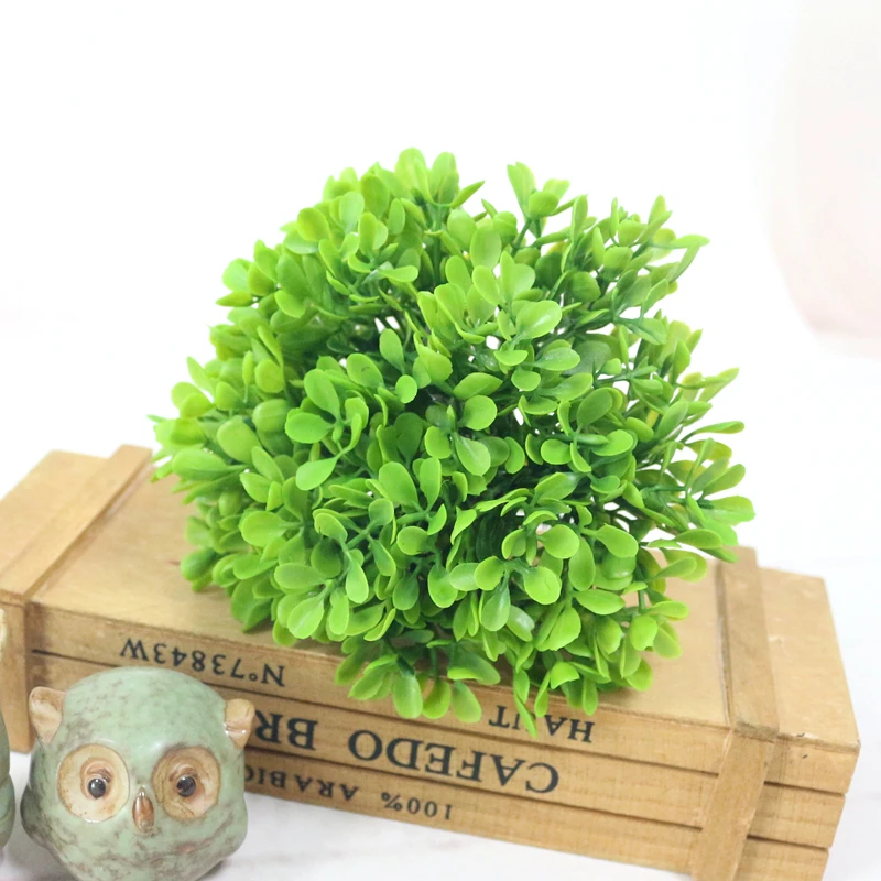 JAROWN Artificial Plants Simulation Flower Flocking Plastic Grass Wedding Home Garden Decor Landscape Wall Handmade DIY Material (15)