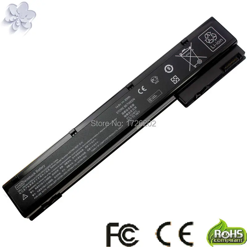 8 cell Аккумулятор для ноутбука hp EliteBook 8560 Вт 8760 Вт 8570 Вт 8770 Вт HSTNN-IB2P HSTNN-LB2P