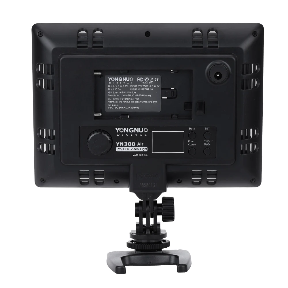  Hot YongNuo Official YN300 Air YN-300 Air Pro LED Camera Video Light with Battery Charger kit photo - 32956262106