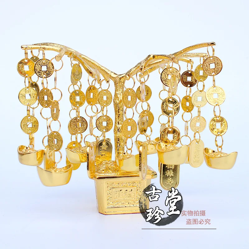 

Copper Coin tree money tree Copper metal crafts home desktop decor decoration ornaments(A857)
