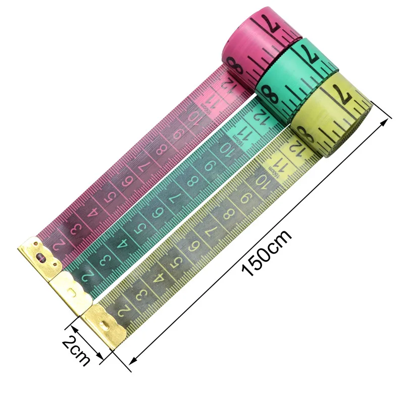 Оптом, бытовые ручные инструменты и аксессуары, швейные принадлежности 1 шт. 60 дюймов 150 см качественная мягкая рулетка