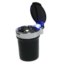 Светодиодный портативный автомобильный сигаретный пепельница Бездымная цилиндрический подстаканник
