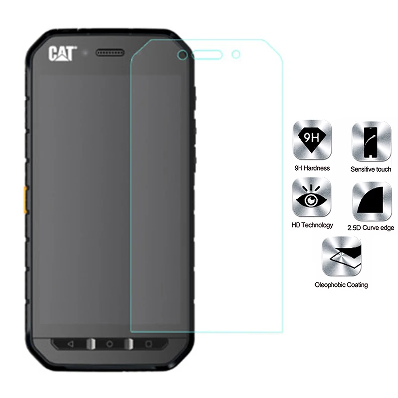 2.5D закаленное Стекло для Caterpillar Cat S41 с уровнем твердости 9 H Высокое качество взрывостойкая защитная пленка Экран протектор для S41 Dual SIM