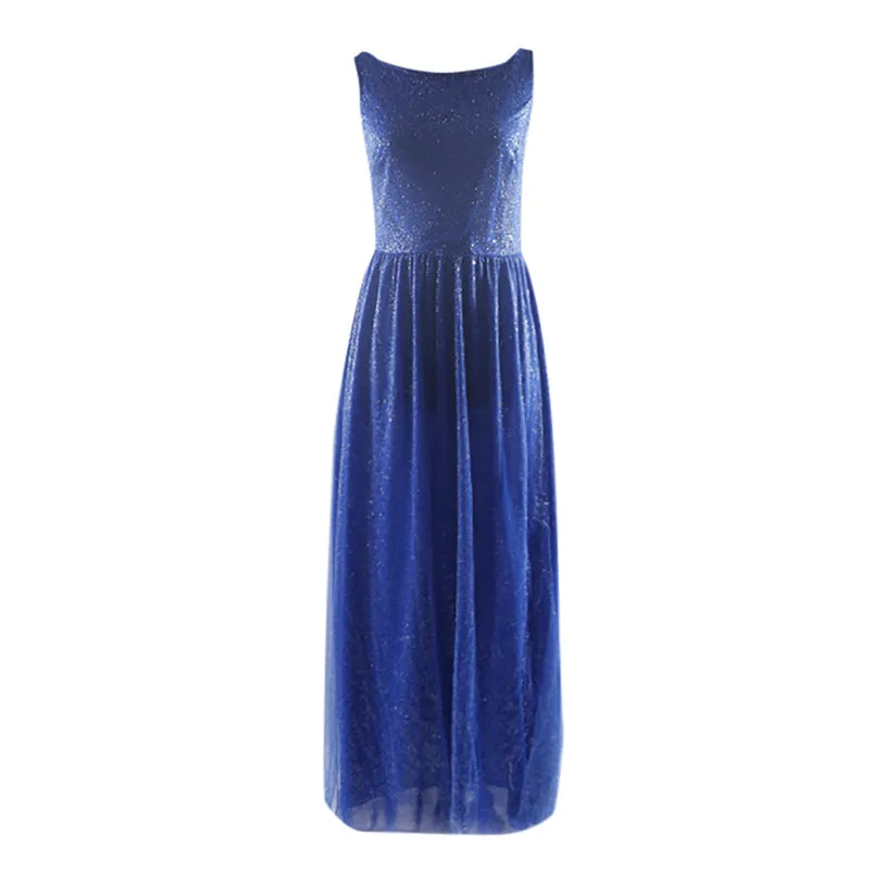 2019 Women Dazzlingly Beautiful Sexy Sling Cross Wedding Elegant Party Evening Slim Hollow Sequin Dress Vestidos L15 (3)