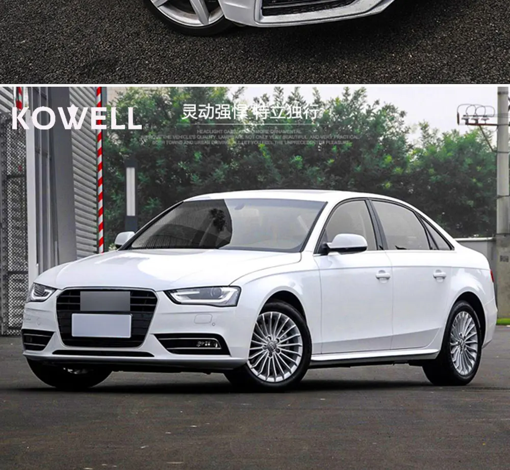 KOWELL Автомобиль Стайлинг для Audi A4 фары высокой конфигурации A4 B9 светодиодный DRL Объектив Двойной Луч H7 Ксеноновые bi Xenon объектива