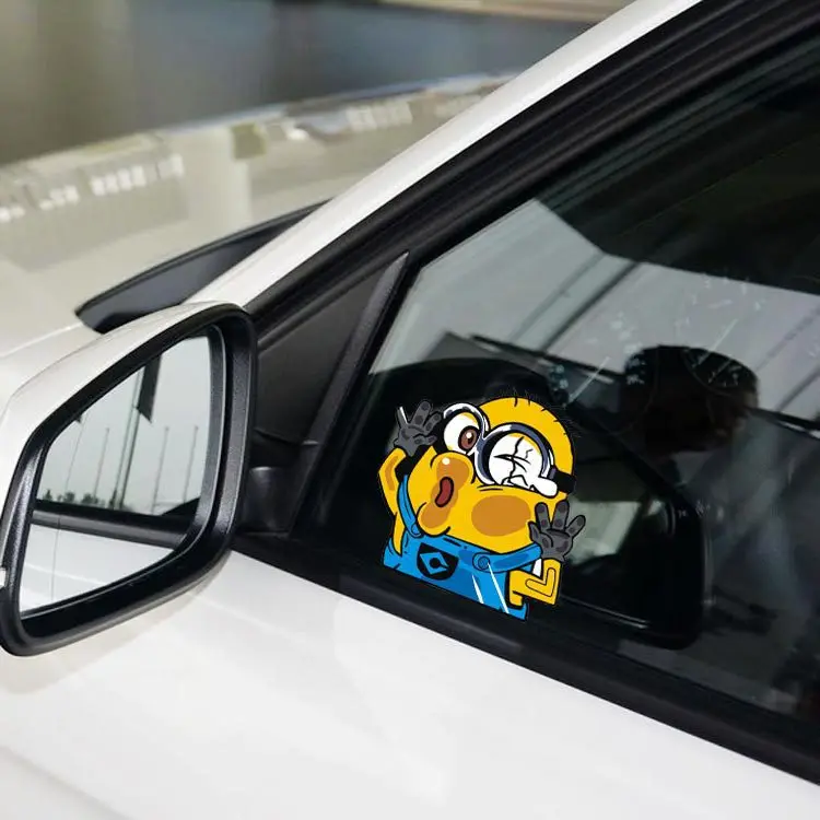 Cute Cartoon Minion The Windshield Gl Funny Car Sticker And Cute Cartoon Minion The Windshield Gl Funny Car Sticker And Decal For Volkswagen Toyota Opel Peugeot Kia Rio Smart