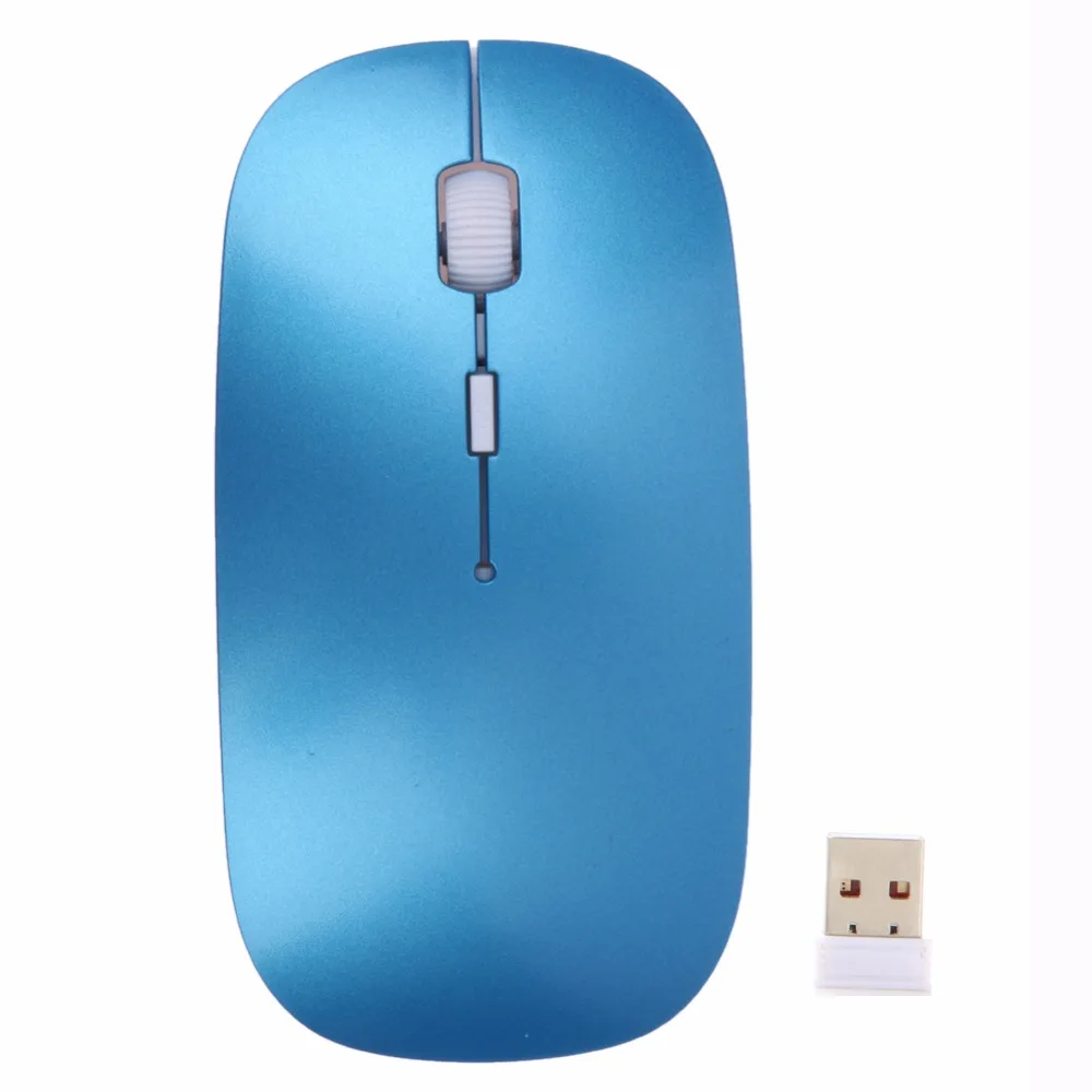 2 4G Receiver 800 1200 DPI Adjustable Ultra Thin USB Optical Wireless Mouse Computer Mice for