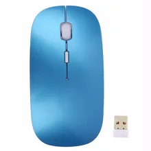2 4G Receiver 800 1200 DPI Adjustable Ultra Thin USB Optical Wireless Mouse Computer Mice for
