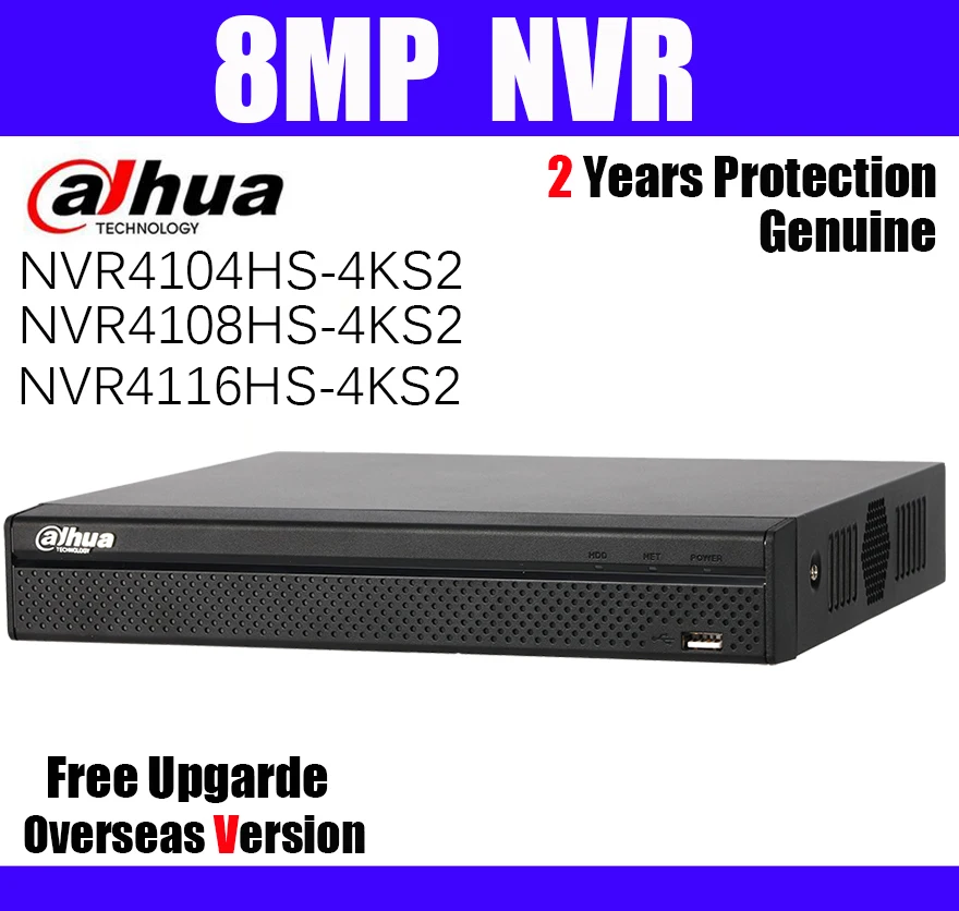 8MP NVR 4CH 8CH 16CH NVR4104HS-4KS2 NVR4108HS-4KS2 NVR4116HS-4KS2 VGA 4K H.265 Lite cctv IP-камера Сетевой Видео
