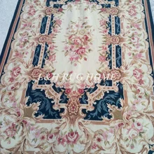 10 K 4'X6' французский стиль рукодельные ковры, новозеландская шерсть ковры цветочный дизайн