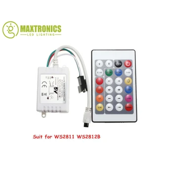 

DC5V 24 Keys IR Remote Controller For WS2811 WS2812 WS2812B LED Strip Light Lamp Free shipping