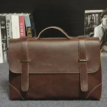 Сумка для офиса мужской кожаный портфель мужская сумка из искусственной кожи сумка-портфель Crazy Horse сумка-мессенджер классическая сумка на плечо