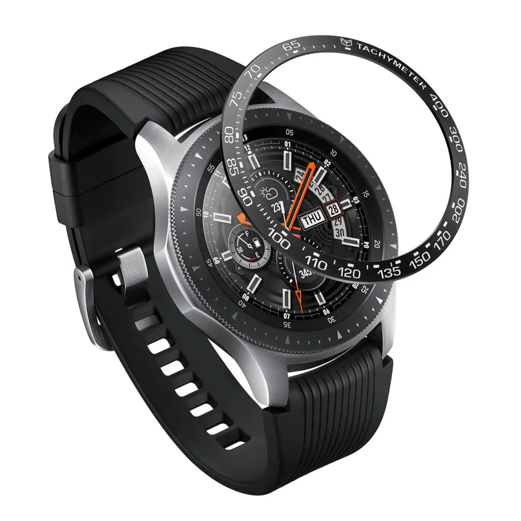 

For Samsung Galaxy Watch 46MM Bezel Ring Adhesive Cover Anti Scratch Metal Casefor for wearable devices dropshipping