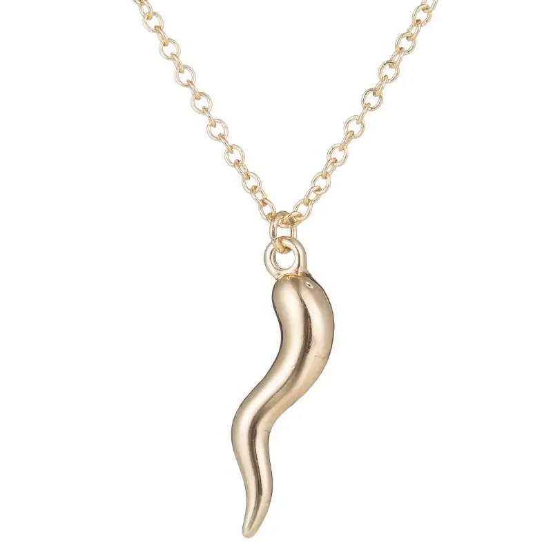 Hfarich Pendant High Quality Gold Color Chili Pepper Charm Necklace
