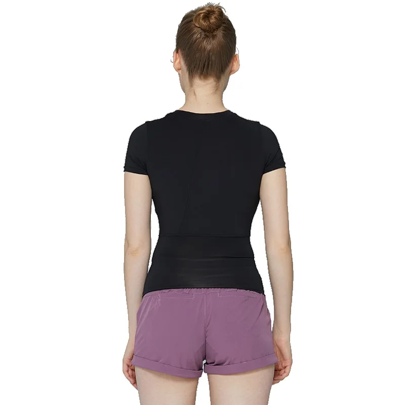 SYPREM Women Women's Basic Round Collar Body Fit Workout& Sports Top Tshirt vest High Elastic Pilates tanks Brand,tx181004 - Цвет: Черный