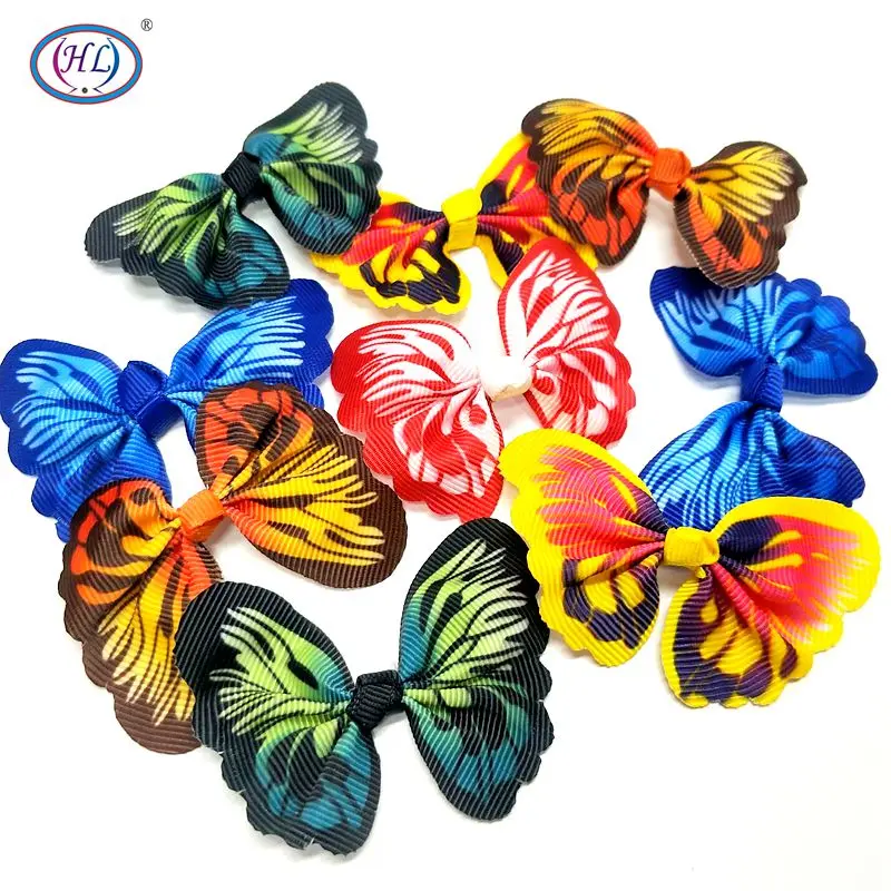 

HL 5pcs/package 65mmx50mm Mix Colors Random Handmade Butterfly DIY Appliques Wedding Party Decorations