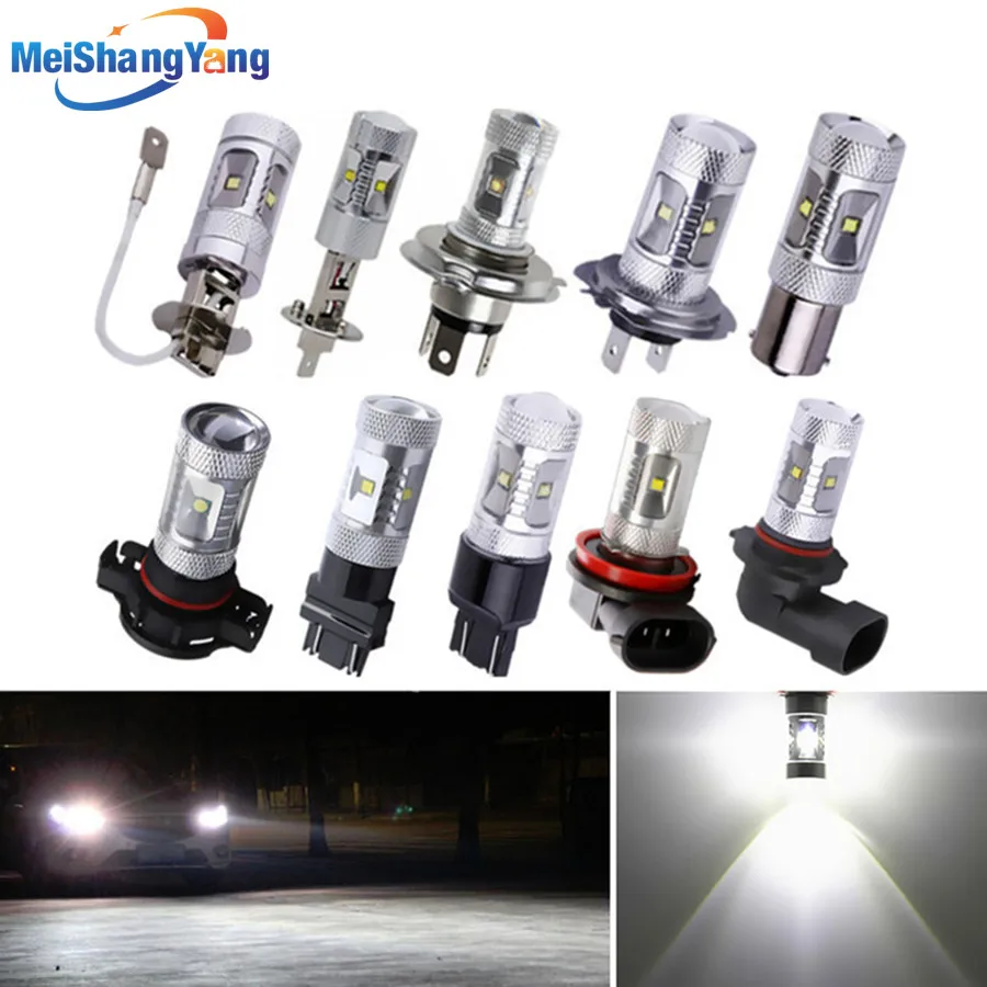 

30W Cree LED Lights Xenon White Bulbs H1 H3 H4 H7 H11 H16 3156 3157 7440 7443 1156 BA15S 1157 BAY15D 9005 HB3 9006 HB4