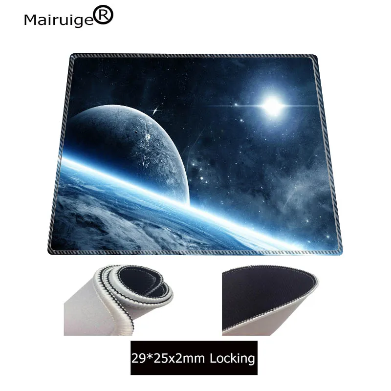 Mairuige Free Shipping Space Planet Large Locking Edge Mouse Pad PC Computer Mat Size for 40x90CM Gaming Mousepads for CSGO DOTA