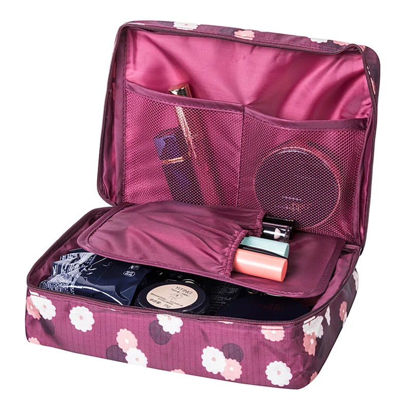 

Women's Travel Cosmetic Bags Beautician Vanity Necessary Pouch Toiletry Wash Bra Underwear Makeup Case Organizer Accessories