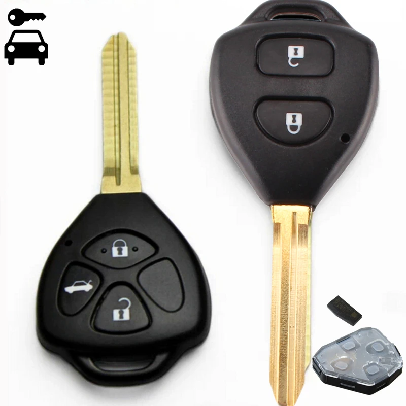 

New Car Alarm Remote Key 2 Buttons/3 Buttons 315Mhz with 4D67/4D68/G Chip for Toyota Camry Corolla RAV4 Reiz Vios Smart Key