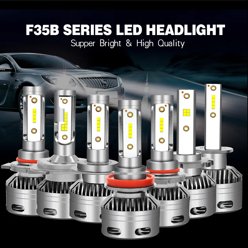 New Seoul Beads D2H D2S H4 H3 H7 Led Headlight Diode font b Lamp b font