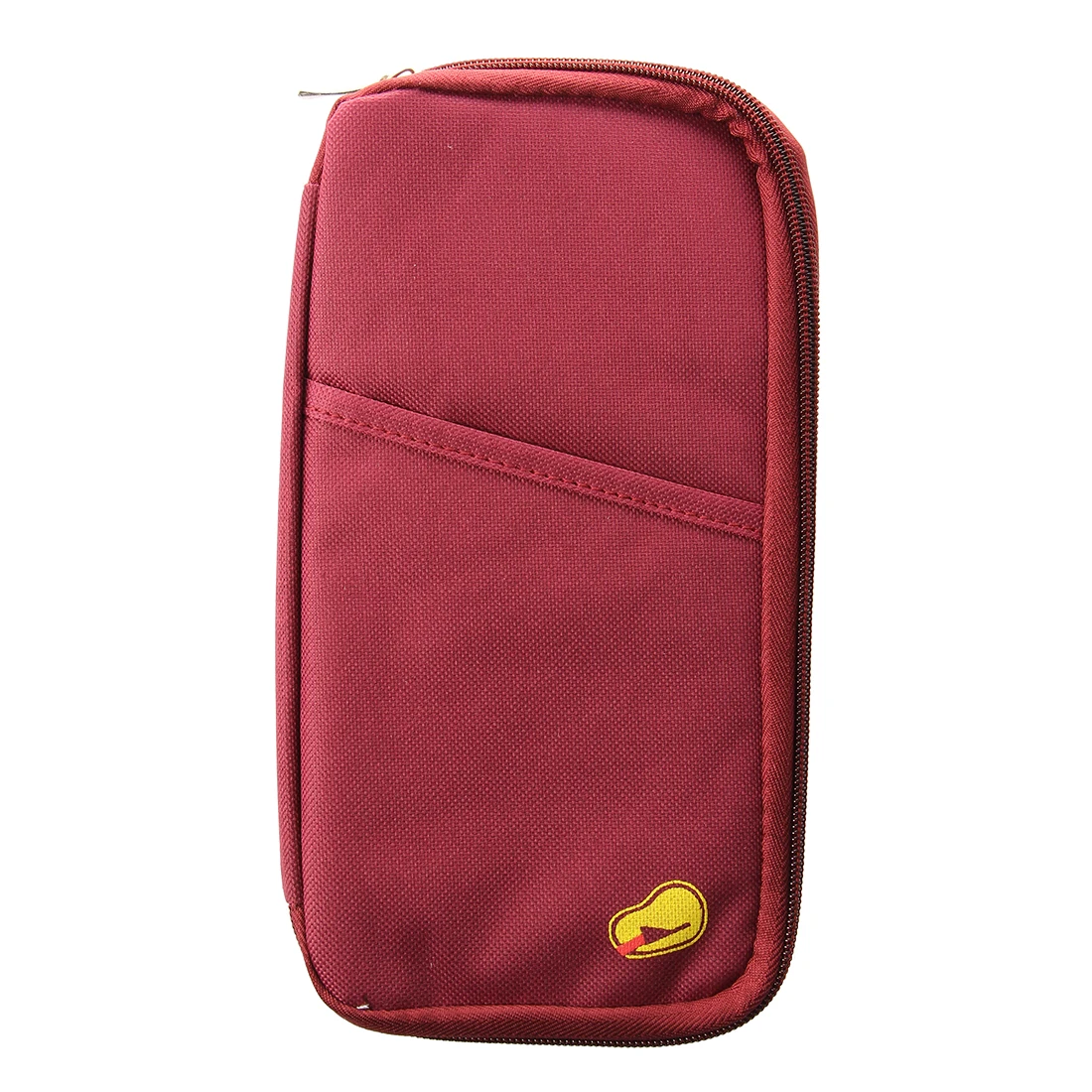 SDFC Red Travel Wallet With Closure Zip Document Organiser Passport