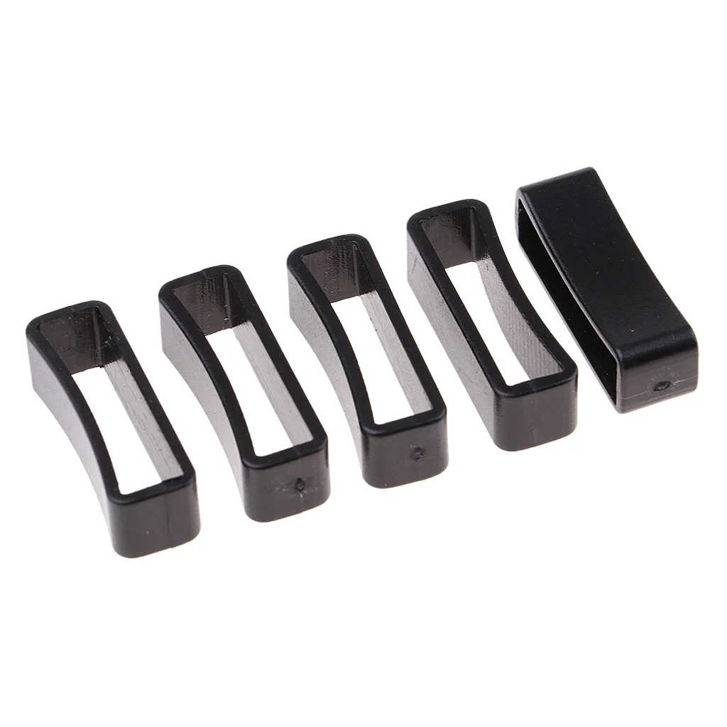 Keeper Belt Loop 50pcs Plastic Keeper Belt Loop Square Loop Buckle Dog Collar Harness Backpack 15/20/25/32mm 