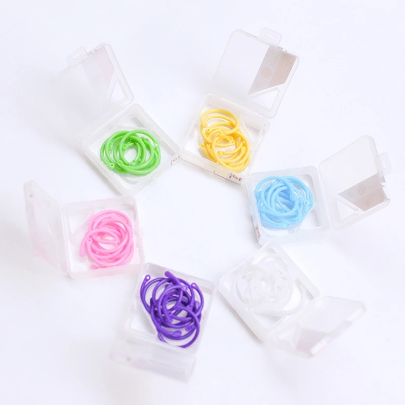 Creative Binder Ring Plastic Book Ring Multifunction Circle Album Loose Leaf Book Binder Hoop Office Binding Supply plastic binding rings book binding supplies