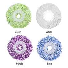 4 Colors Universal 360 Degree Microfiber Mops Head For Home Clean Tools Magic Easy Spin Super Water Dust Absorbing Mop
