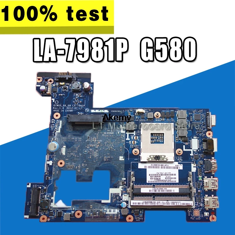 

LA-7982P G580 motherboard For Lenovo G580 QIWG5_G6_G9 LA-7982P REV:1.0 laptop motherboard Test mainboard