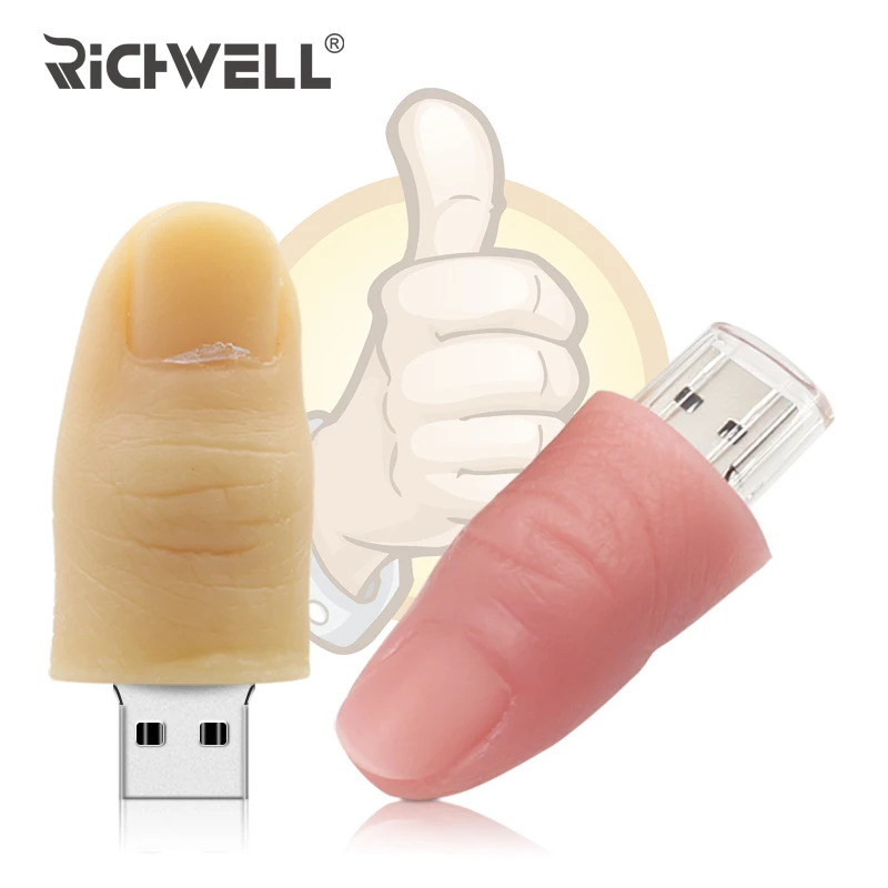 

Human Finger Model USB Flash Drive 4GB 8GB 16GB Pen Drive 32GB 64GB Memory Stick Funny Cartoon Creative Flash Memory Pendrive