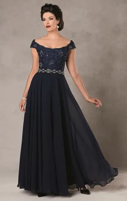 Off the Shoulder Cap Sleeve Dress