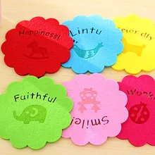 2 шт., одноцветная подстаканник для чашек, форма для чашек, мягкая, не деформирующая, фетровая теплоизоляционная подставка, коврик для поглощения воды, креативный