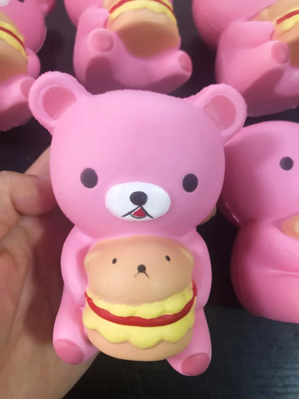 Новые животные 10 см jumbo Kawaii милый мягкий медведь гамбургеров супер мягкие медленно поднимающиеся игрушки 1 шт