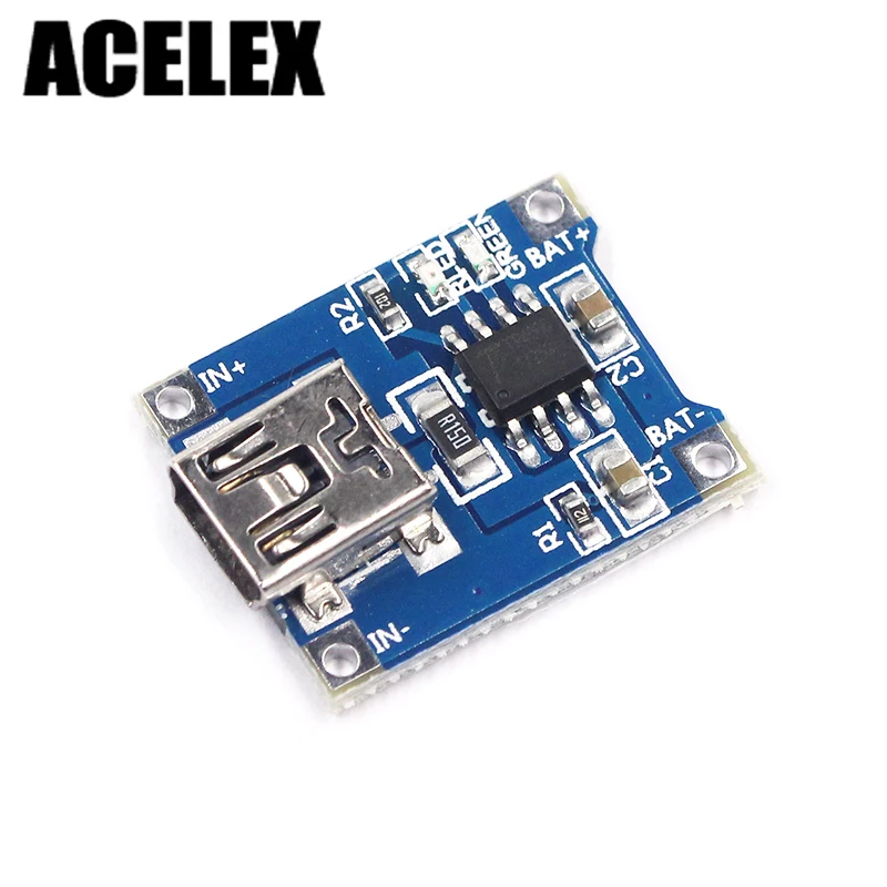 

5V 1A 18650 TP4056X Lithium Battery Charger Module Charging Board With Protection Dual Functions 1A Li-ion