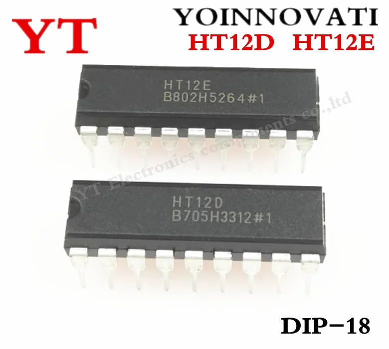 

HT12D and HT12E DIP-18 (10pcs HT-12D +10pcs HT-12E ) Best quality