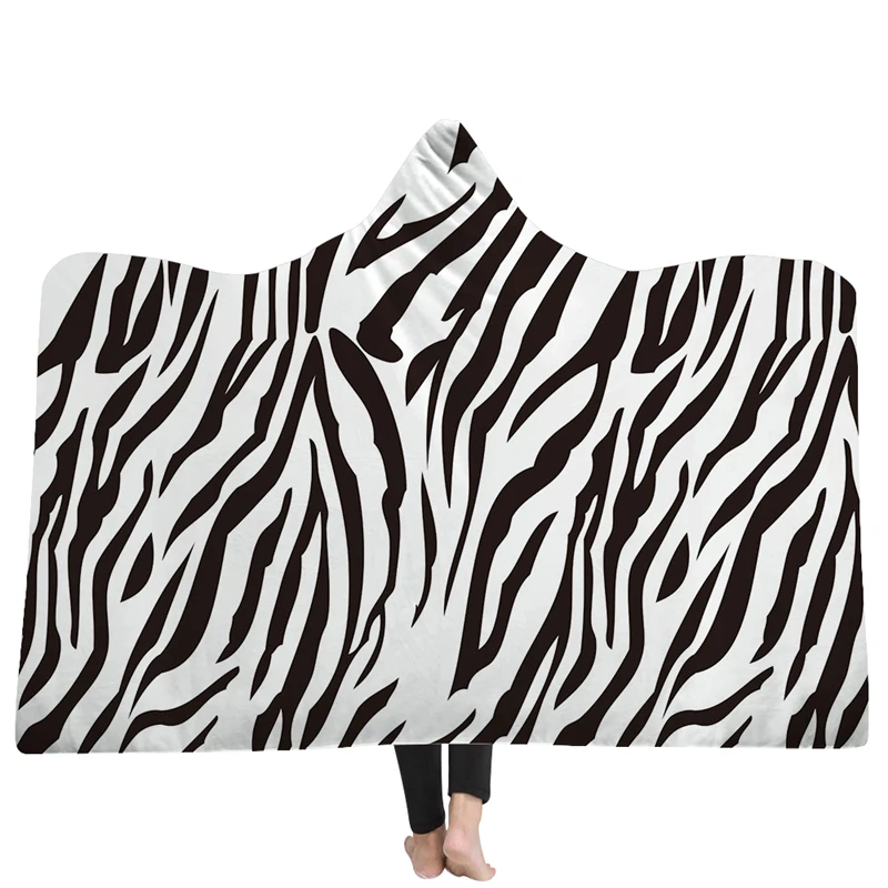 

Animal Fur Pattern Printed Coral Fleece Blanket Thick Winter Warm Soft Fluffy Machine Washable Adults Children Thermal Blanket