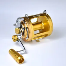 Двухскоростная Рыболовная катушка для лодки GT80W, вращающееся колесо из алюминия с ЧПУ, обработанная Морская Лодка, большая игровая катушка, Троллинговые катушки