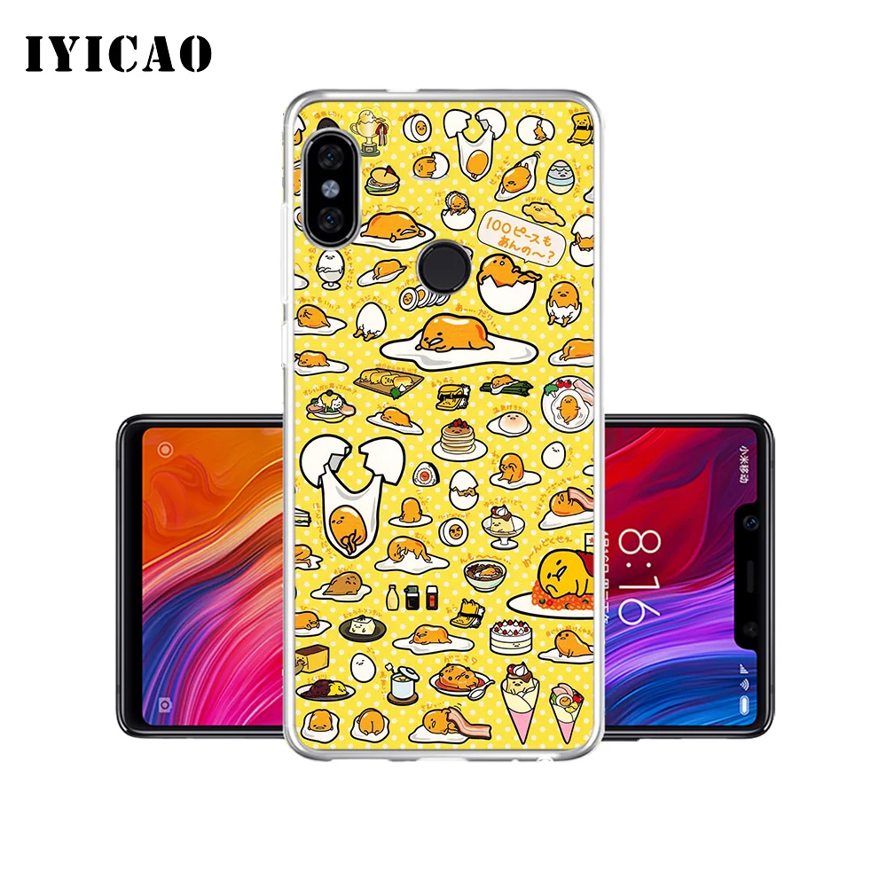 Милый мягкий силиконовый чехол для телефона IYICAO gudetama Xiaomi Mi 9 8 SE 6 A1 A2 Lite F1 MIX2S MIX3 из