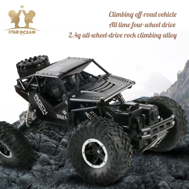 

Remote Control Offroad Vehicle Toy Driving Car 2.4G 4C Drift Rock Crawler RC Car Mud/Rock/Stone Moutain Driving Outdoor Fun