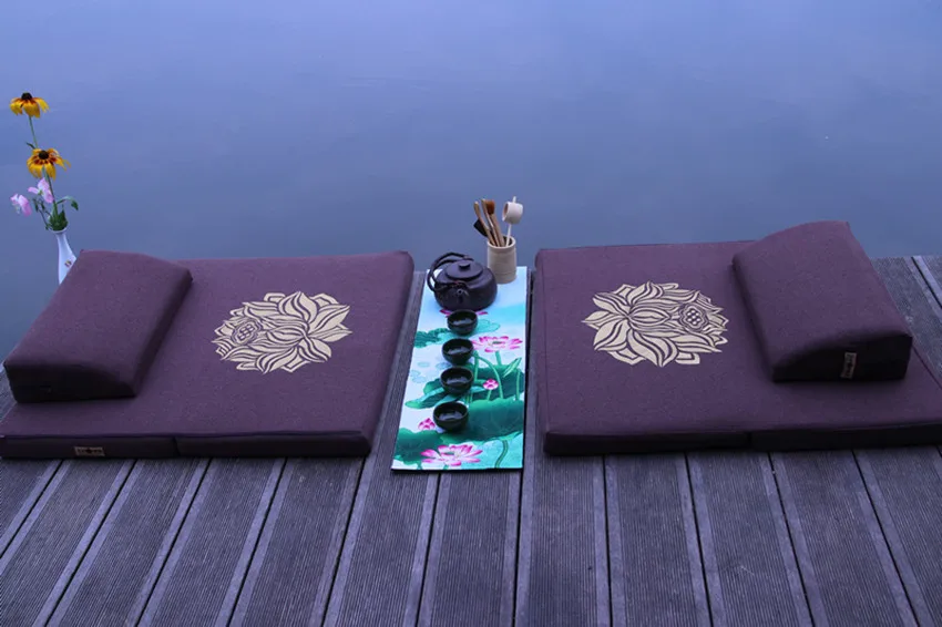 Складная Подушка для медитации на открытом воздухе Пальмовая Подушка Большой коврик большой коврик для поклонения Медитации Подушка Мандала подушки для пола