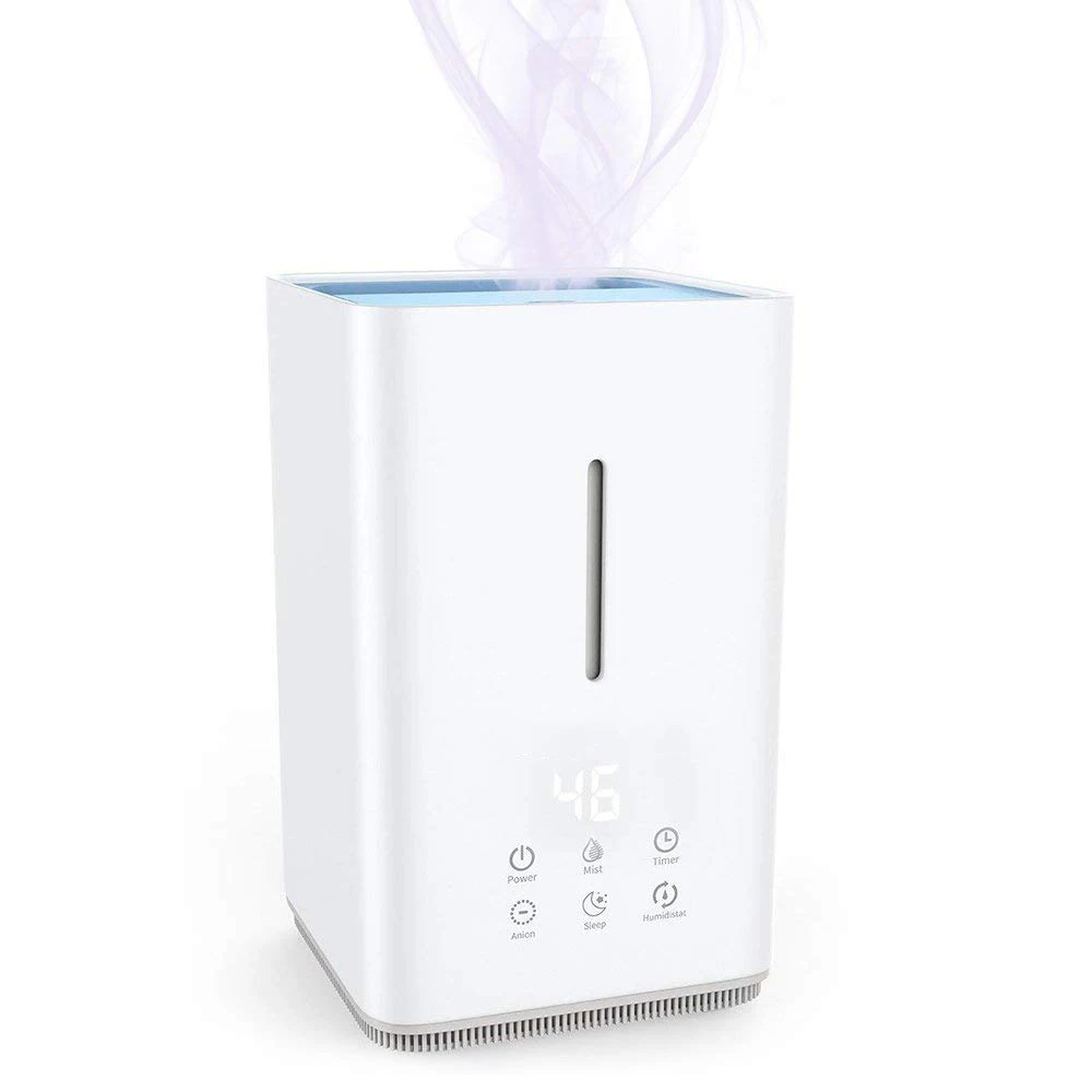 Top Fill Humidifier 4L Ultrasonic Cool Mist Humidifiers With 6 Touch