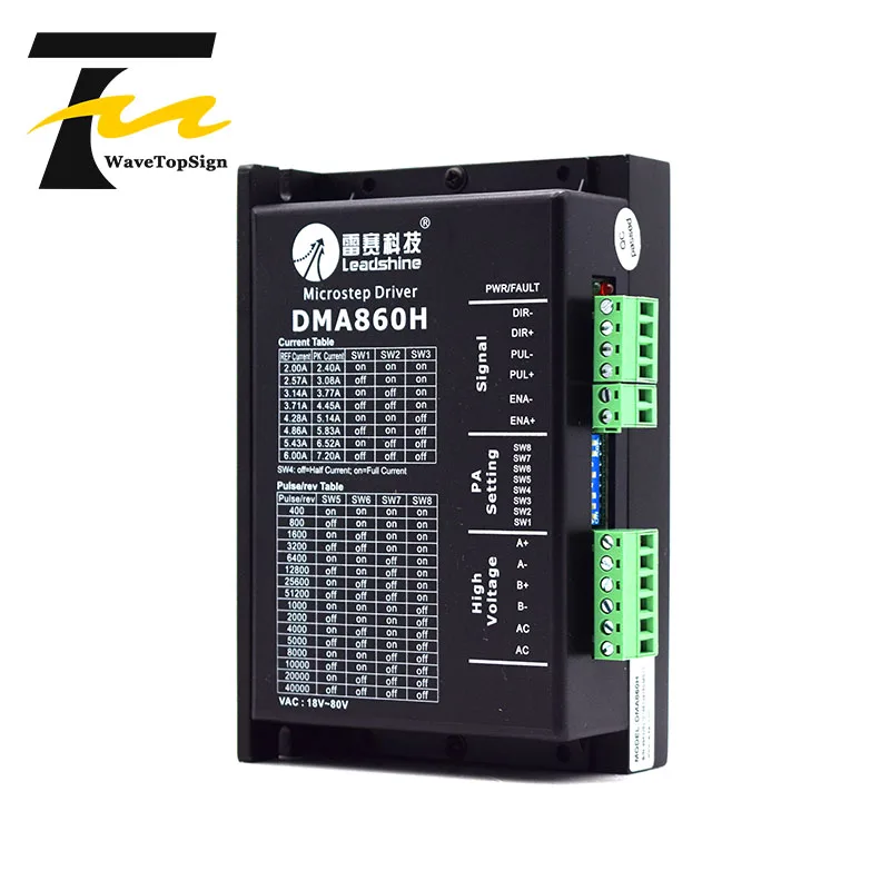 Leashin NEMA34 2 фазы AC18 80V шаговый Дровер DMA860H 7.2A + 86HS серии 4 5 7 8 12N.M диаметр вала 12