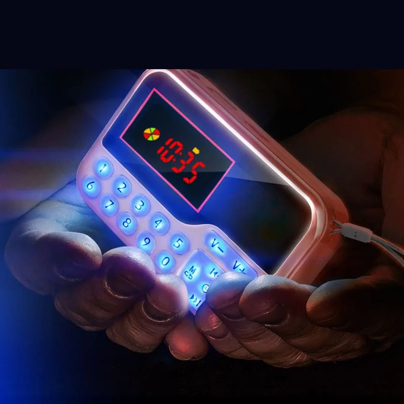 JINSERTA портативный мини FM радио динамик музыкальный плеер TF карта USB для ПК телефона с светодиодный дисплей Мультимедиа MP3 музыка громкий динамик