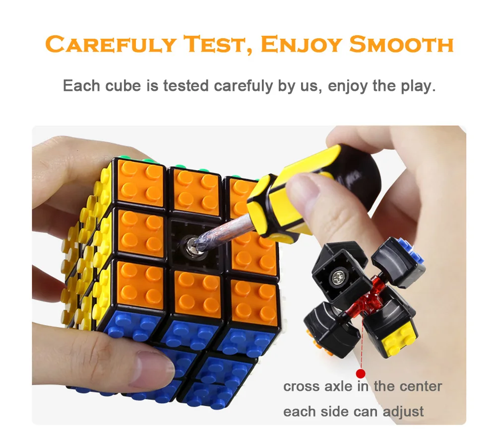 WANGE Cube 3x3x3 cm Magic Cube Professional Competition Speed Cube Puzzle Blocks Cube Toys for Children Adults Gift