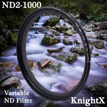 KnightX ND2 для ND1000 для Canon sony nikon d5100 1300d фотографии 2000d d70 d80 52 мм 58 мм 67 мм Аксессуары фото 18-135 700d